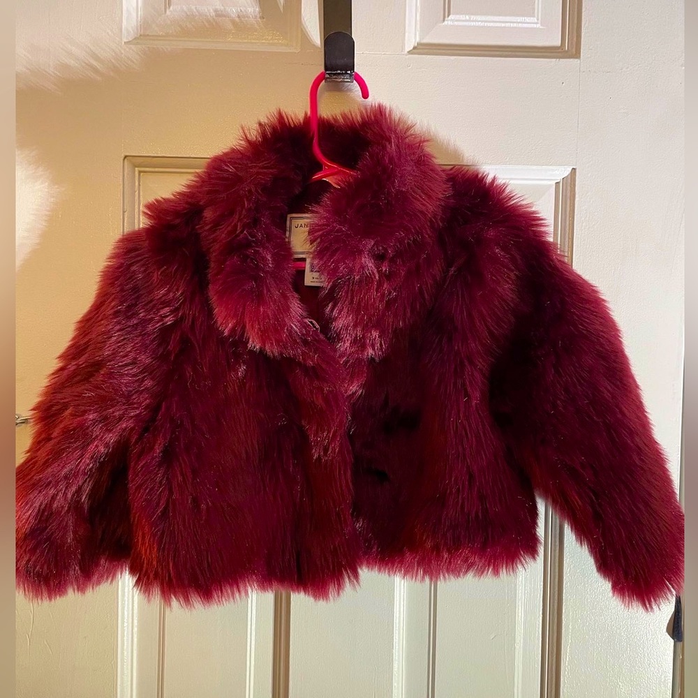 Janie and Jack faux fur coat size 3/4T